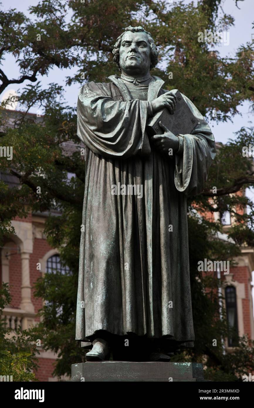 Eisenach Luther Monument von Adolf von Donndorf, Eisenach, Thüringen, Deutschland, Europa Stockfoto