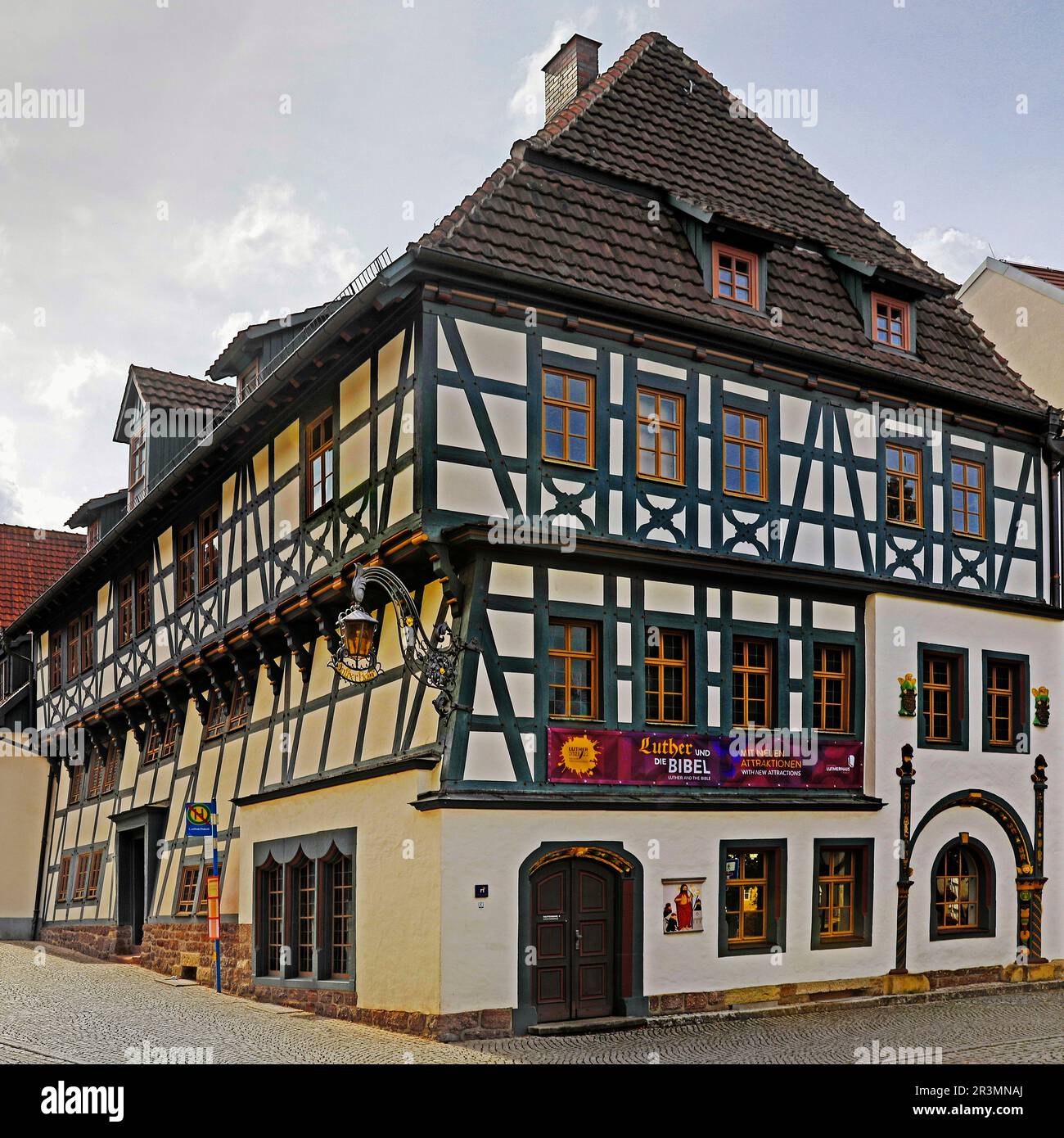 Lutherhaus in der historischen Altstadt, Europäisches Kulturerbe, Eisenach, Thüringen, Deutschland Europa Stockfoto