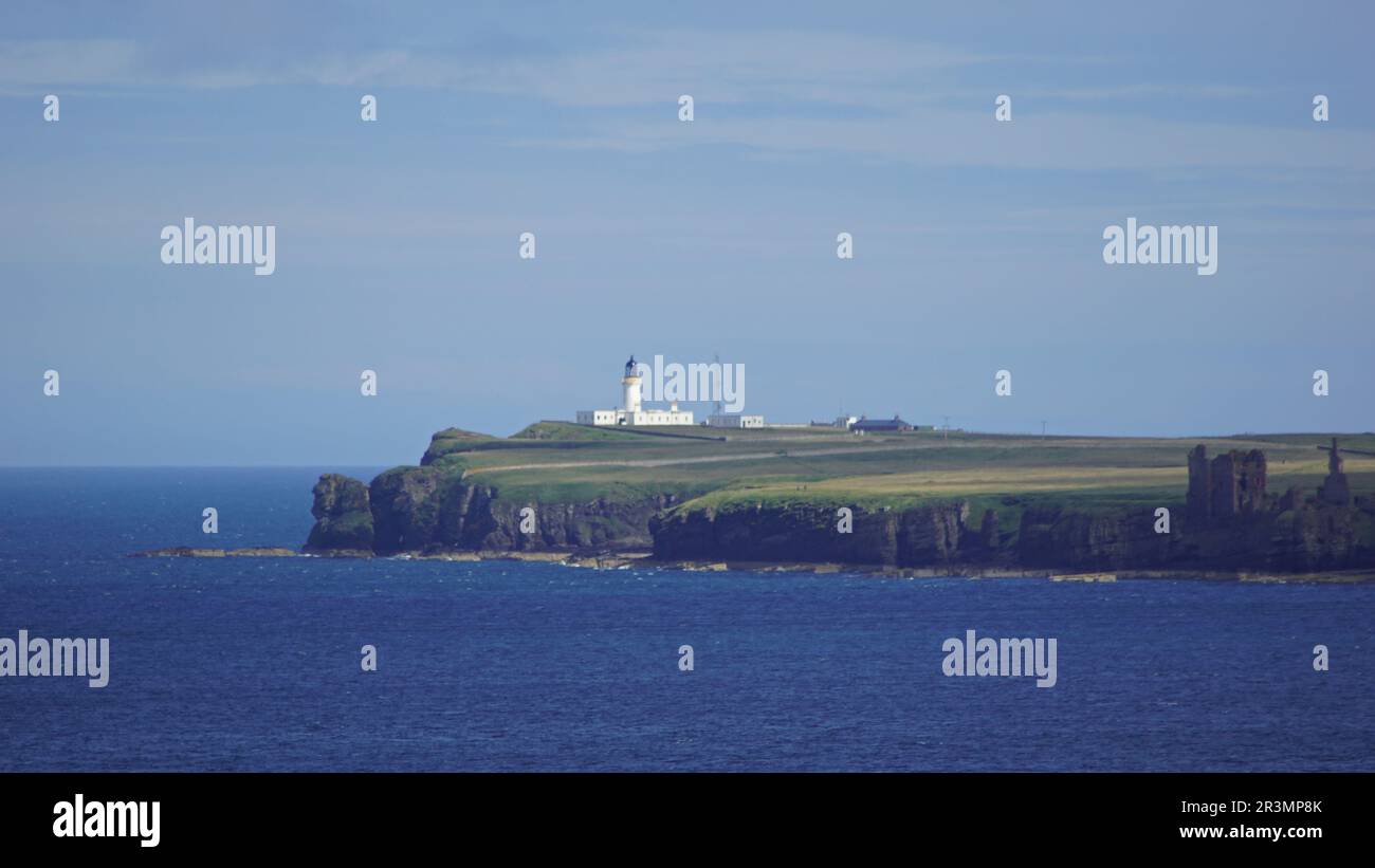 Duncansby Head Leuchtturm Stockfoto