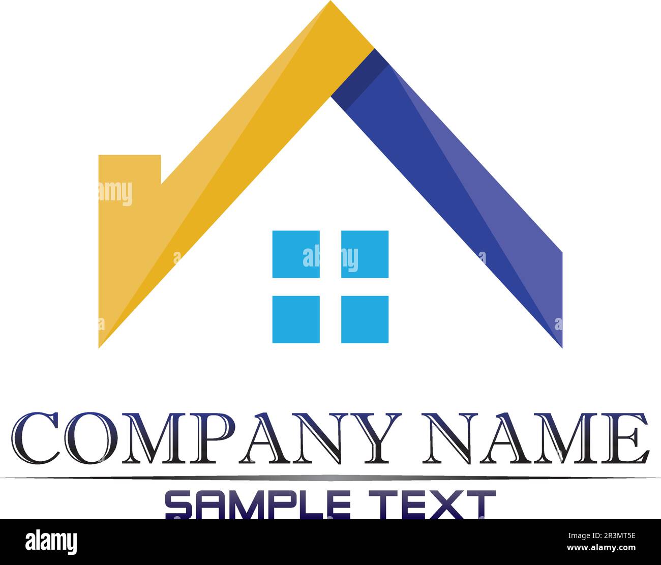 Logo für Apartment im Home House Hotel Stock Vektor