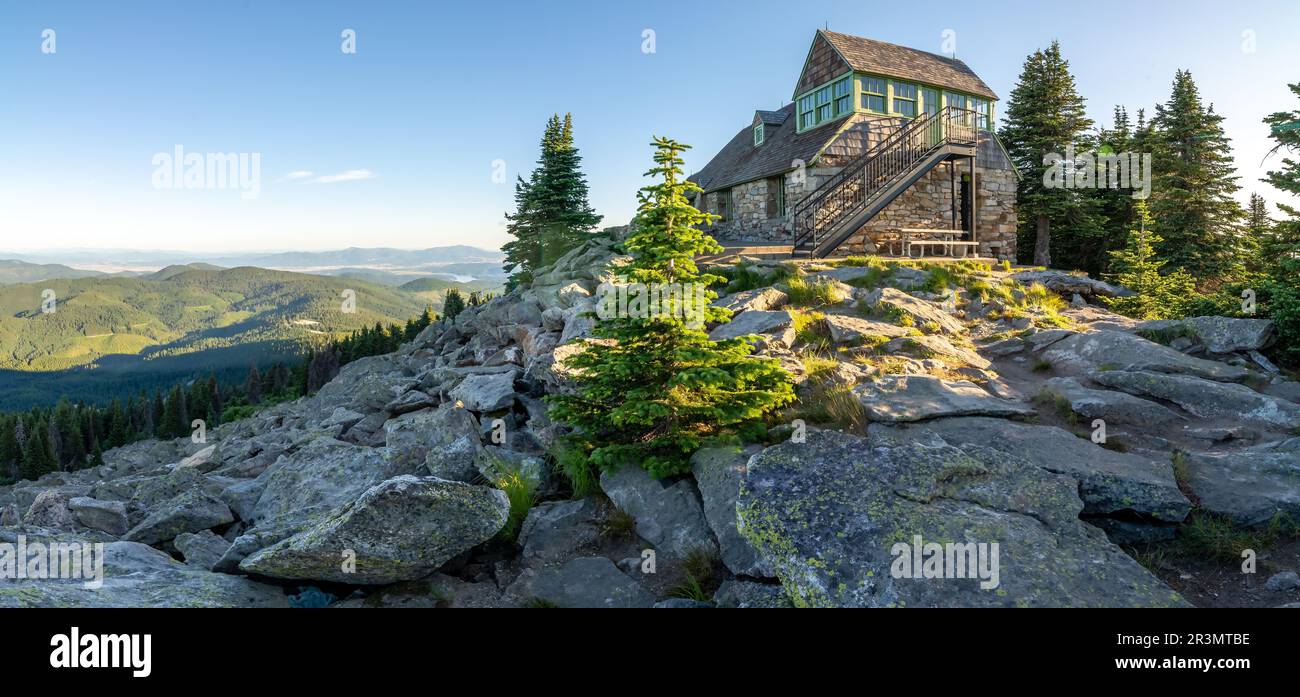 Wunderschöne landschaftliche Aussichten auf die Natur am spokane Berg im bundesstaat washington Stockfoto