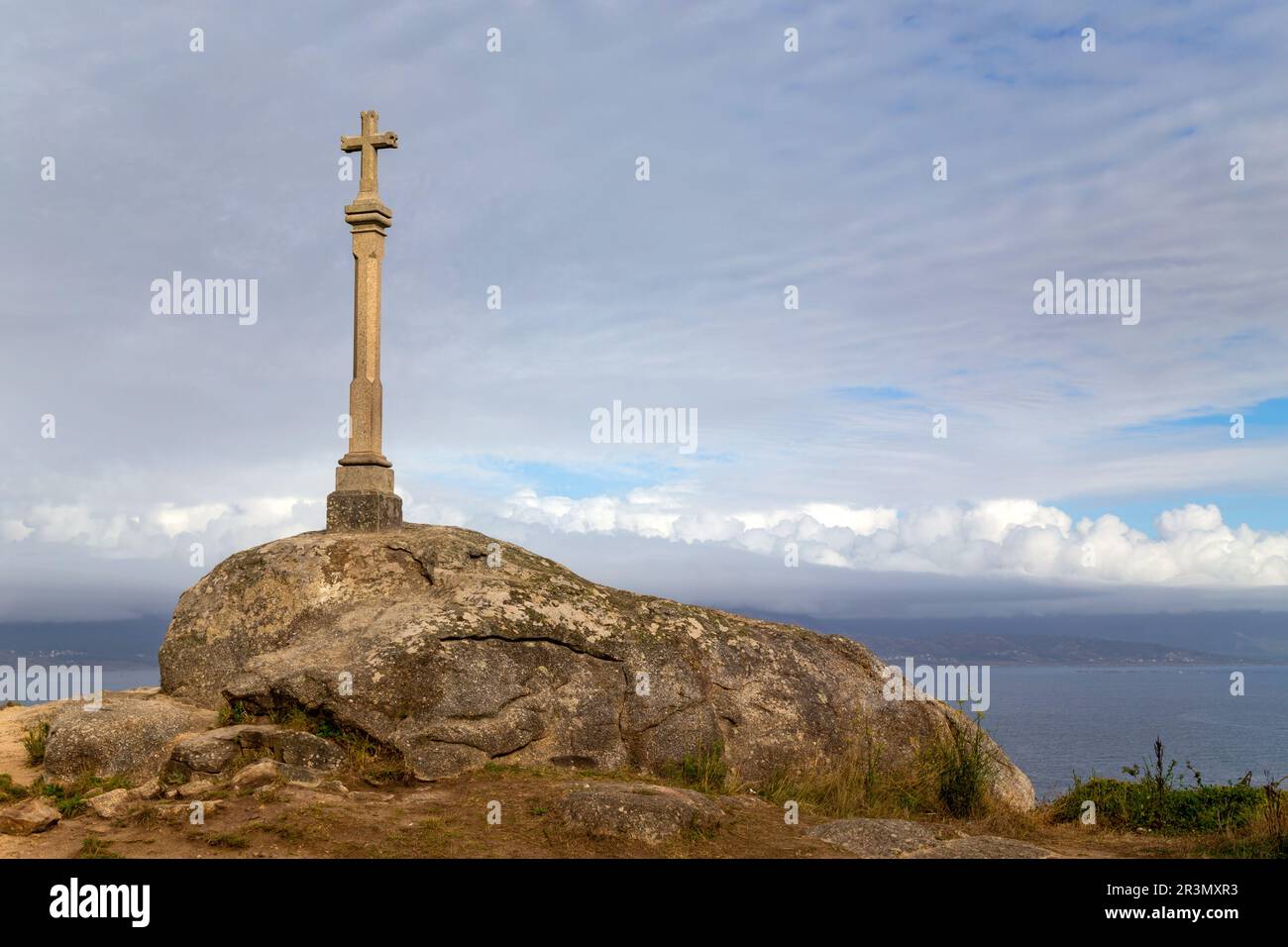 Finisterre Cross, das Ende des Camino de Santiago (der Weg von St