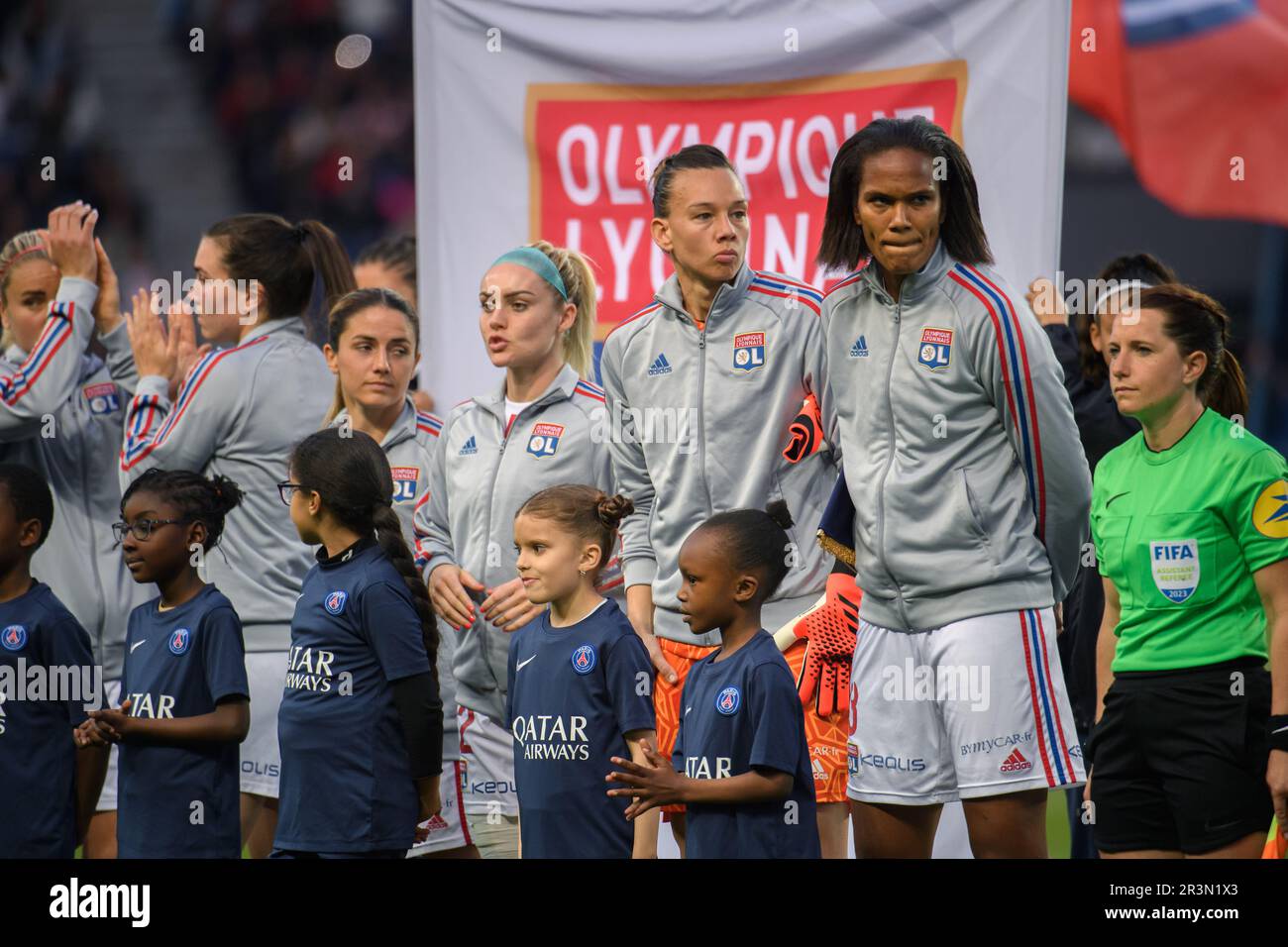 Julien Mattia / Le Pictorium - Paris Saint Germain (PSG) vs OL Women - 21/05/2023 - Frankreich / Ile-de-France (Region) / Paris - Wendy Renard während des Spiels Arkema Ligue 1 zwischen PSG und Olympique Lyonnais im Parc des Princes, 21. Mai 2023 Stockfoto