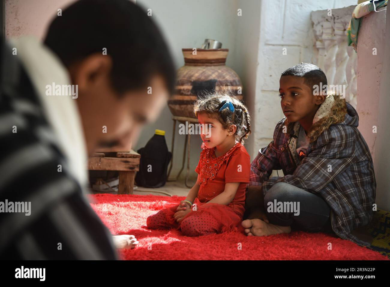 Nicolas Remene / Le Pictorium - Baba El Hadj, ein junger Schuljunge in Timbuktu, Mali. - 18/1/2020 - Mali / Tombouctou (Timbuktu) / Tombouctou (Timbuk Stockfoto