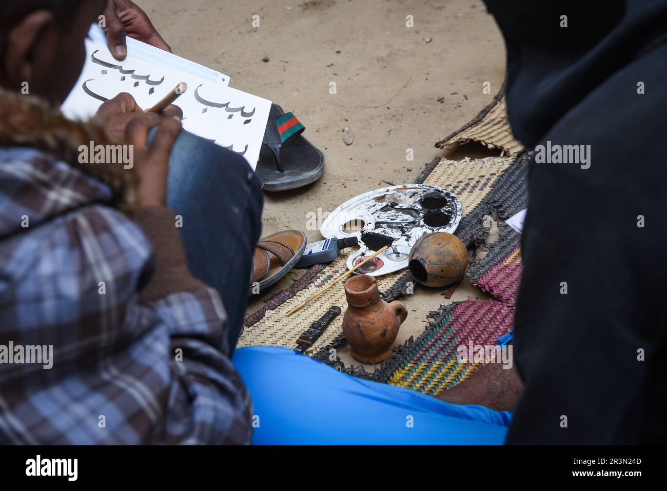 Nicolas Remene / Le Pictorium - Baba El Hadj, ein junger Schuljunge in Timbuktu, Mali. - 18/1/2020 - Mali / Tombouctou (Timbuktu) / Tombouctou (Timbuk Stockfoto