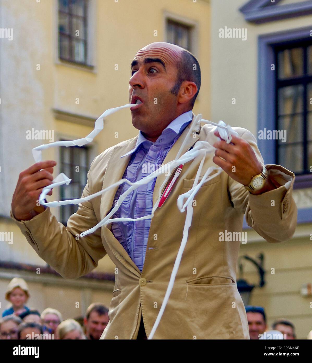 Ciro Cavallo in „Ciro Cavallo Show“ beim Carnaval Sztukmistrzów 2018 Festival in Lublin Stockfoto
