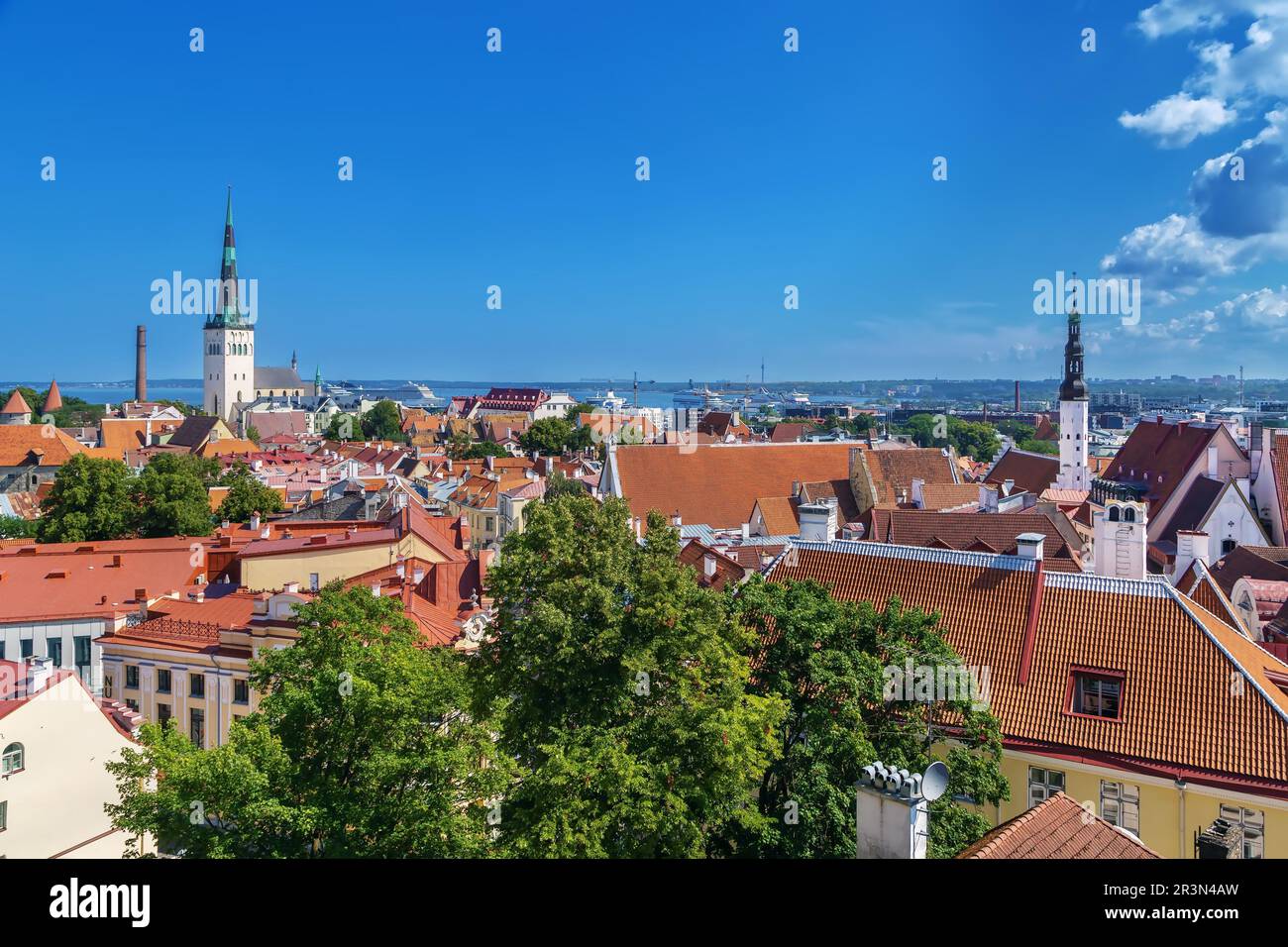 Ansicht von Tallinn, Estland Stockfoto