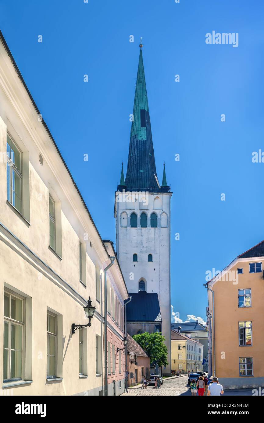 St. Olaf Kirche, Tallinn, Estland Stockfoto