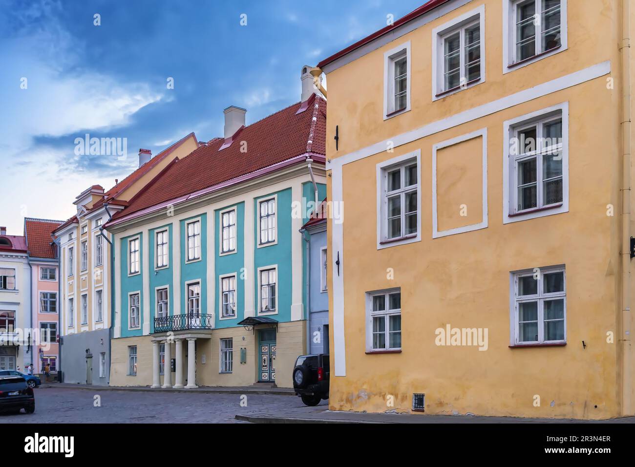 Straße in Tallinn, Estland Stockfoto