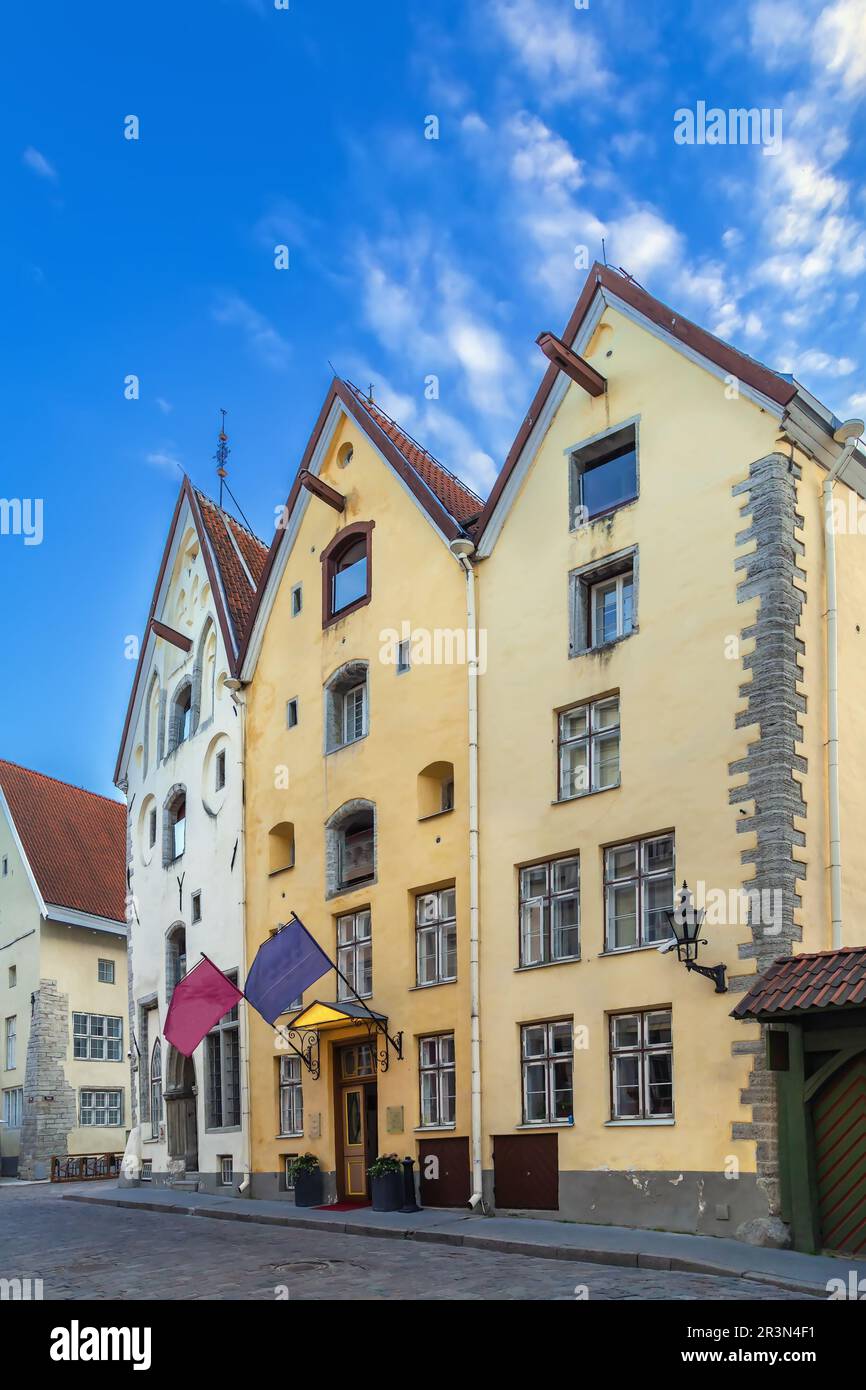 Straße in Tallinn, Estland Stockfoto