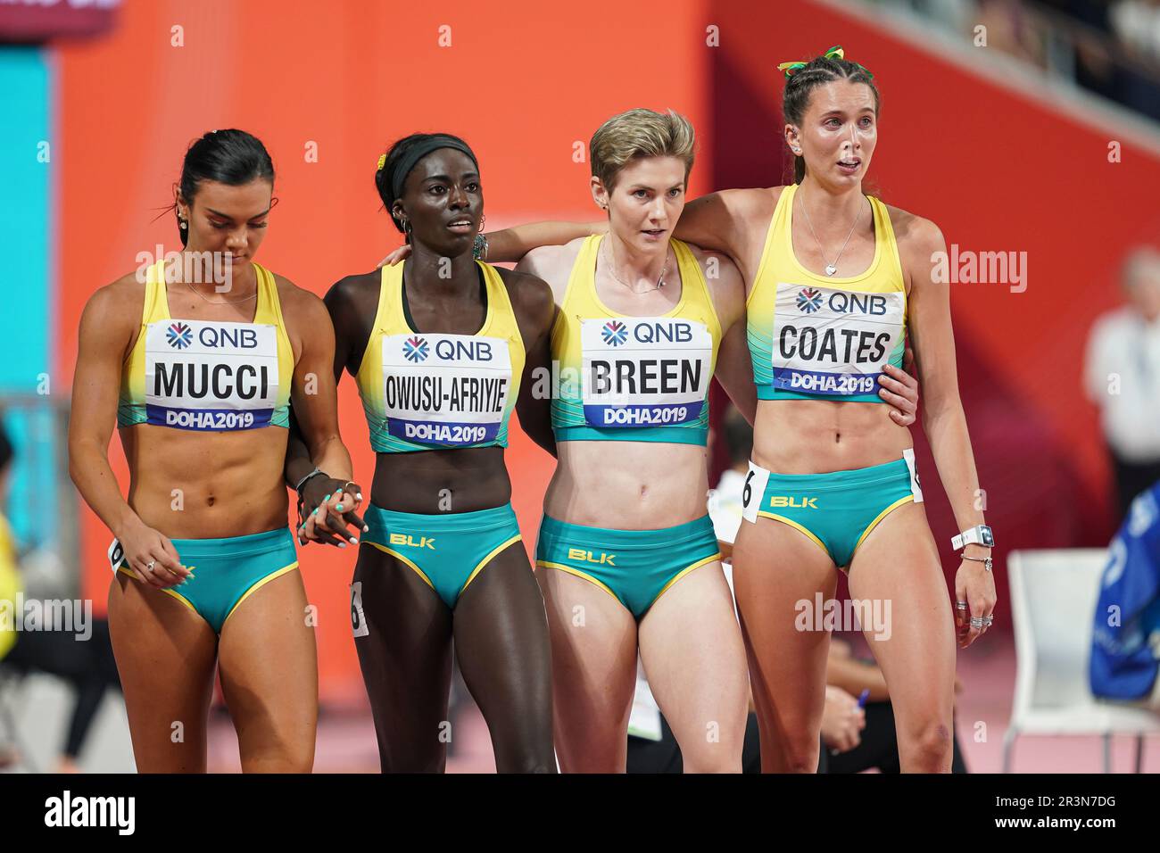 Australian Girl Team das 4x100mStaffel bei den Leichtathletik