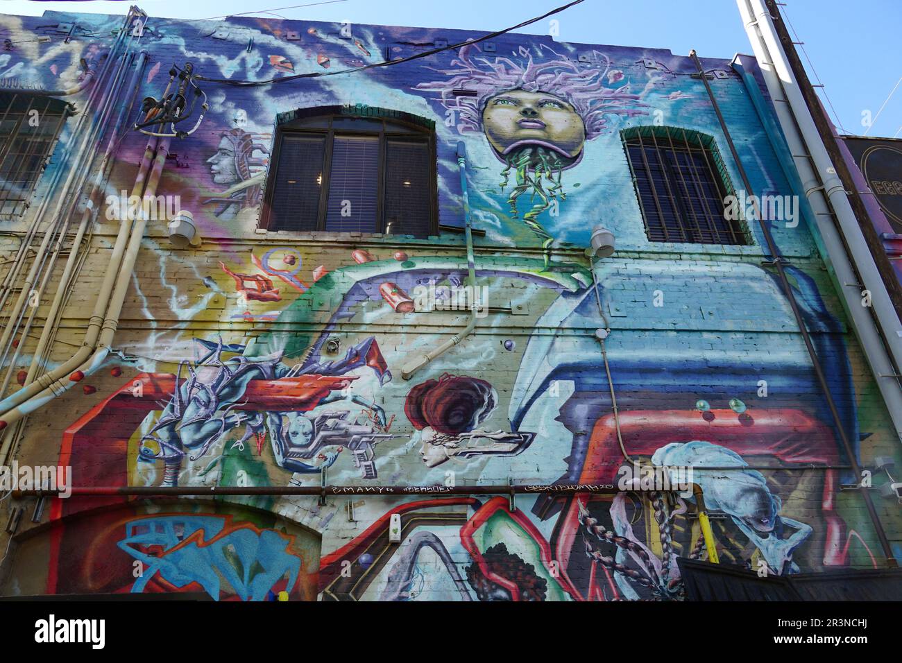 Graffiti, Venedig, Los Angeles County, Kalifornien, USA, Nordamerika Stockfoto