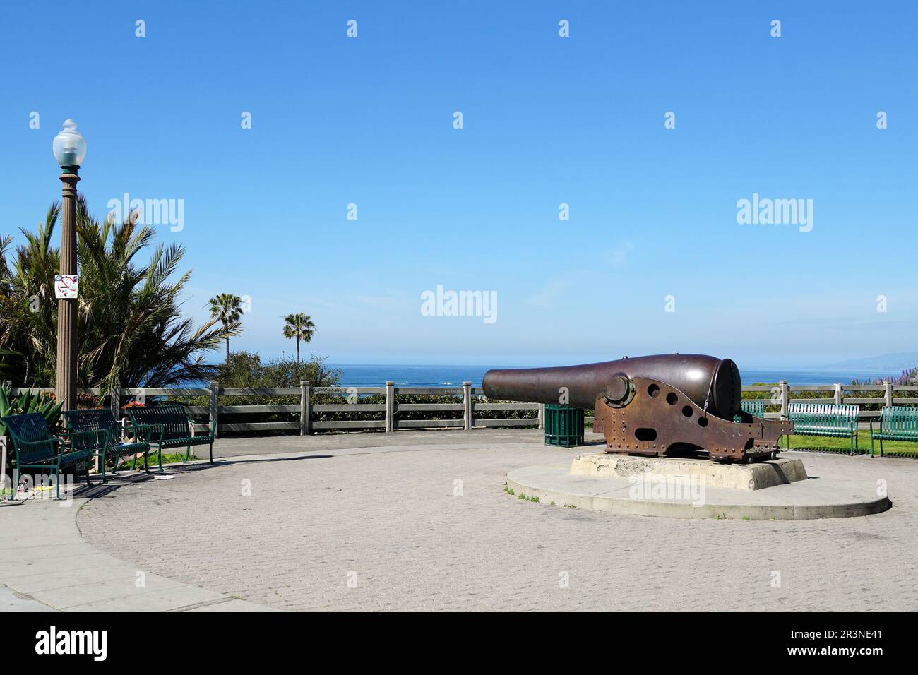 Alte Kanone, State Beach, Santa Monica, Los Angeles County, Kalifornien, USA, Nordamerika Stockfoto