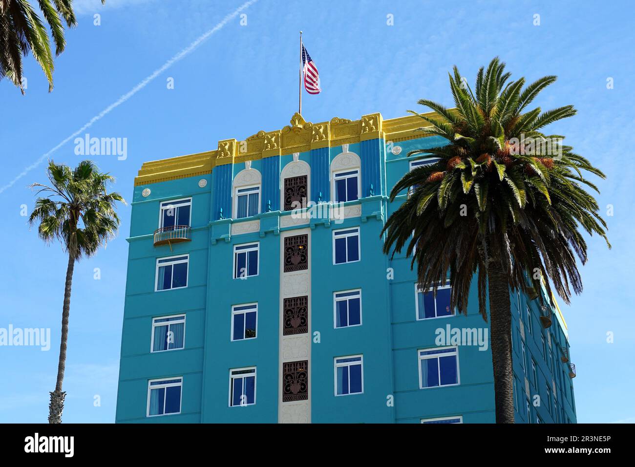 Georgian Hotel, State Beach, Santa Monica, Los Angeles County, Kalifornien, USA, Nordamerika Stockfoto