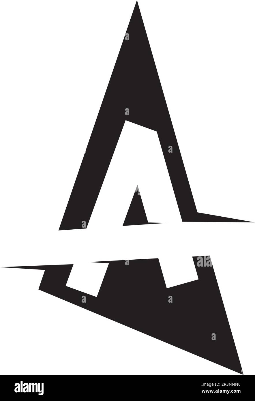 Ein Brief Logo Business Template Vektor icon Stock Vektor