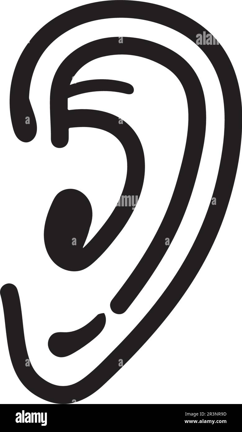 Ohr und Diagnose Gesundheit Logo desain und Vektor Stock Vektor
