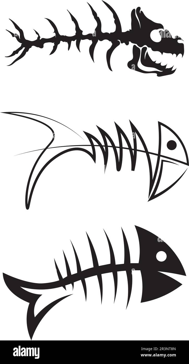 Vorlage für das Fish-Logo Kreatives Vektorsymbol des Angelclubs oder online Stock Vektor