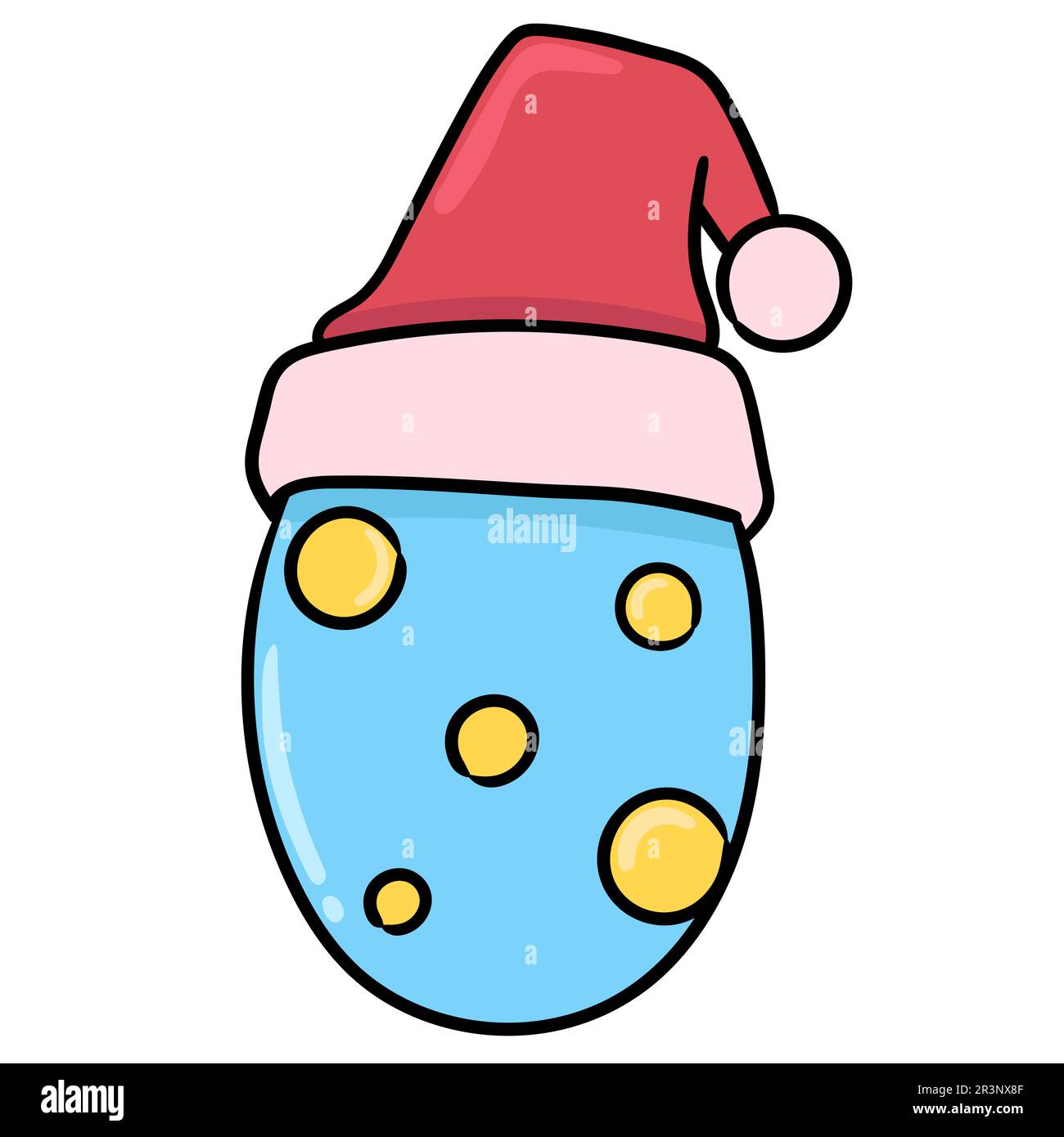 Ostereier feiern weihnachten. Bild des doodle-Symbols Stockfoto