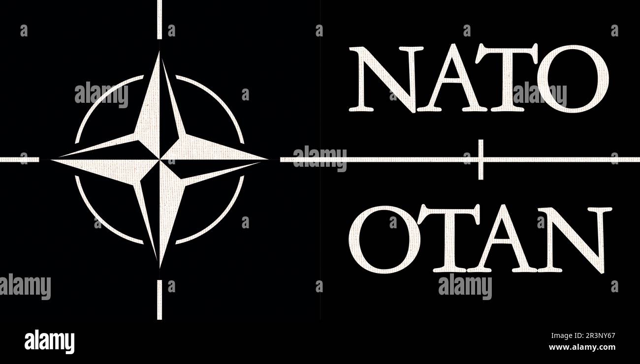 Flagge der Die NATO ist ein
