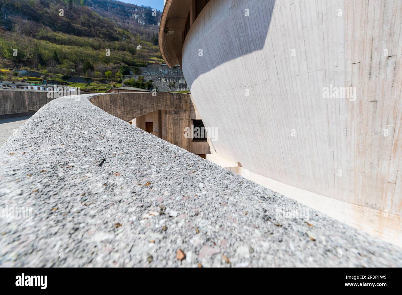 Italien Veneto Longarone - Monumentale Kirche Santa Maria Immacolata - Architekt Giovanni Michelucci Stockfoto