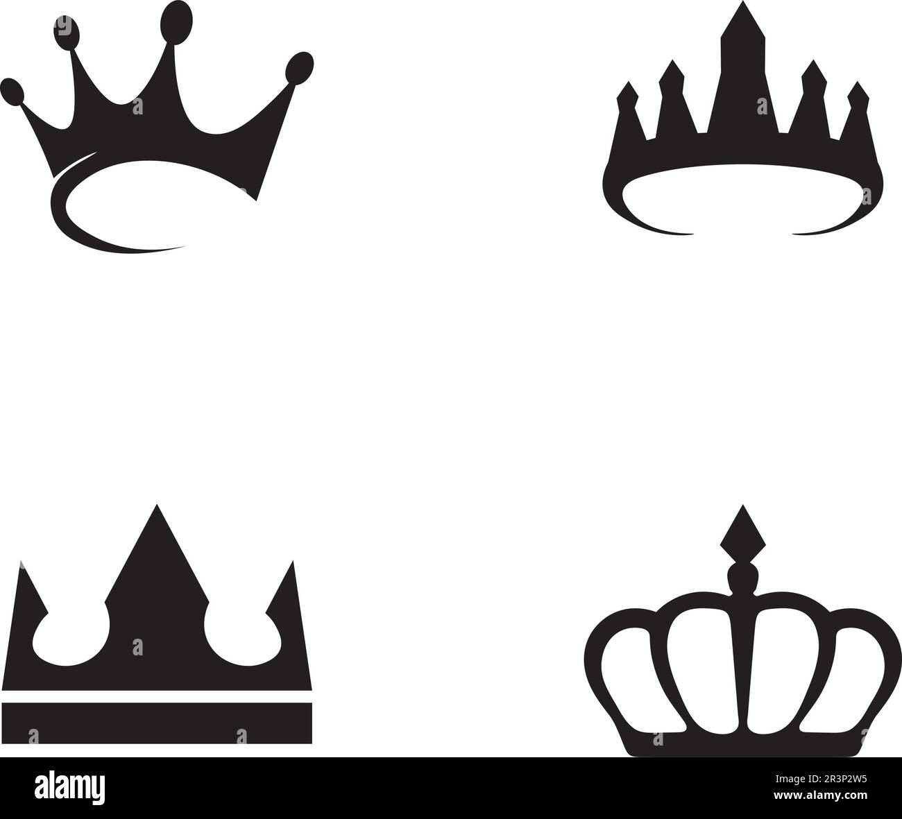 Crown Logo Template Vector Illustration Stock Vektor