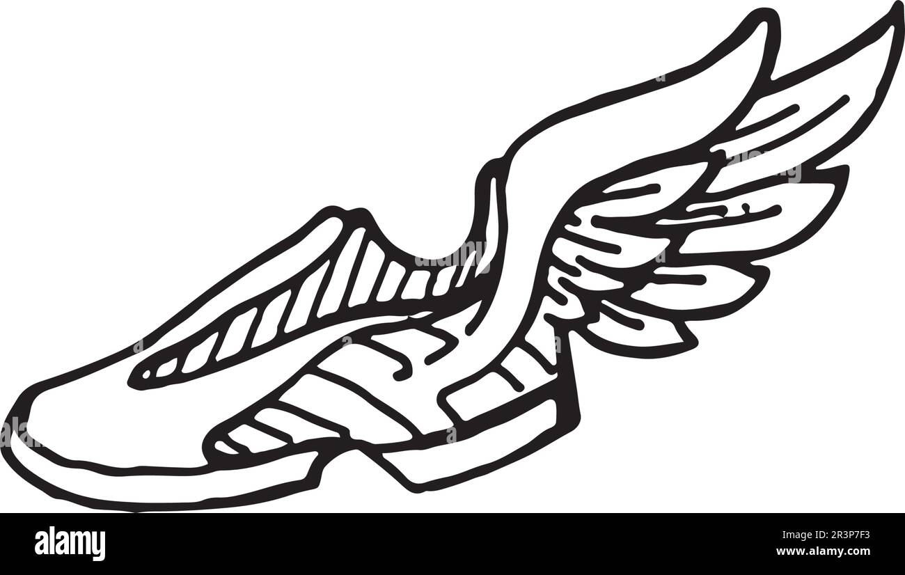 Schuhkonzept Sneaker Vektordesign und Logo Stock Vektor