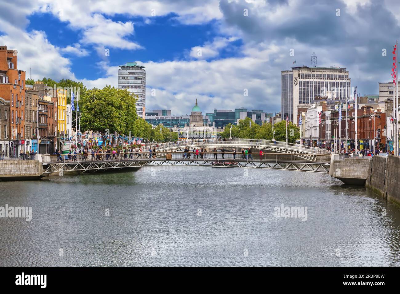 Liffey-Fluss, Dublin, Irland Stockfoto