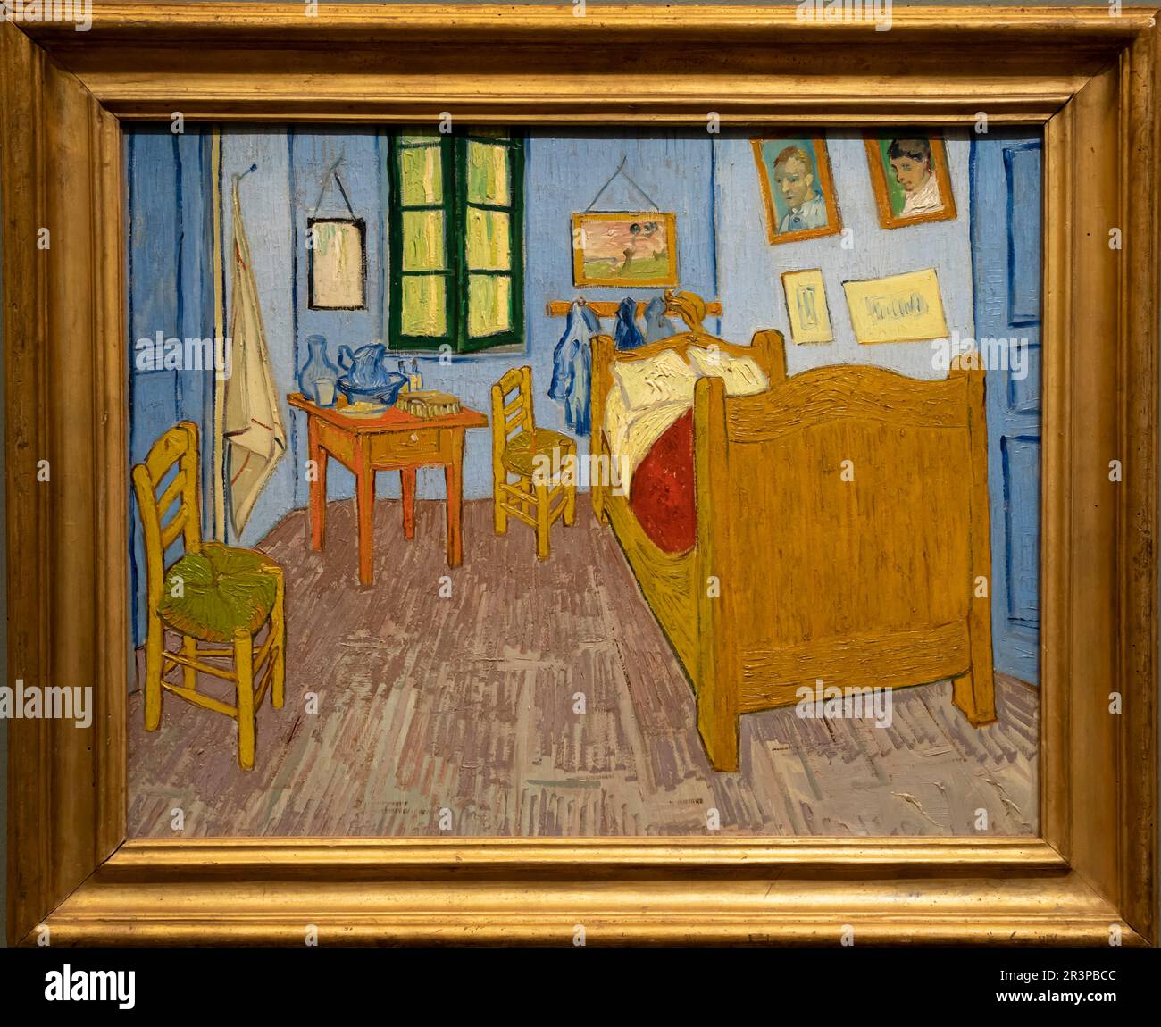 Paris, Frankreich - 05 13 2023: Musée D'Orsay. Van Goghs Schlafzimmer in Arles, gemalt von Vincent Van Gogh Stockfoto
