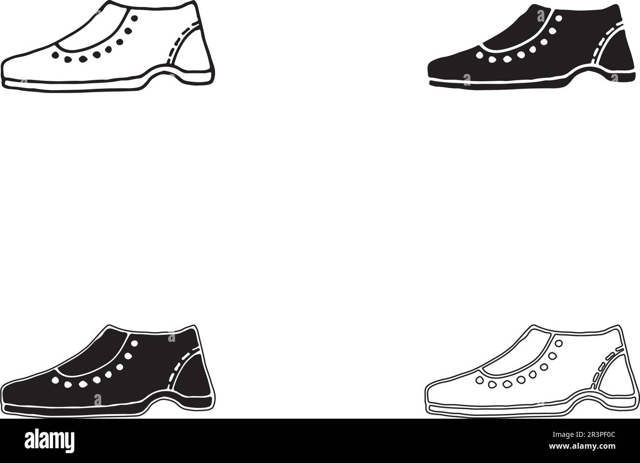 Schuhkonzept Sneaker Vektordesign und Logo Stock Vektor