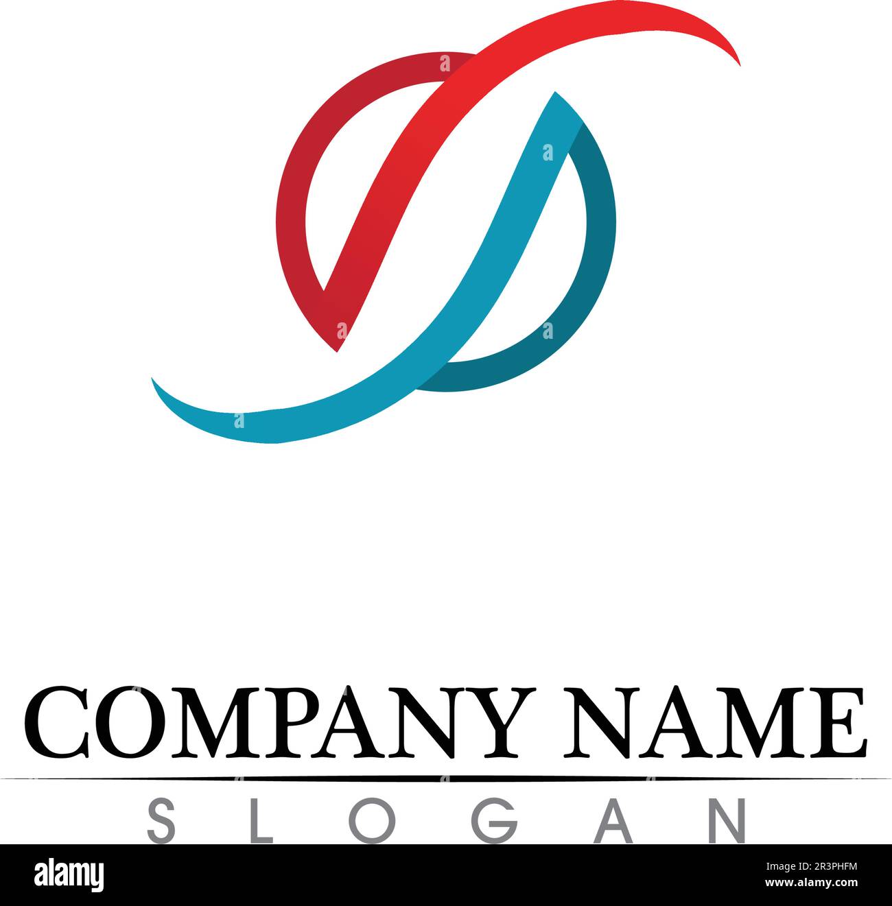 Vektor mit S- und S-Logo für Unternehmen Stock Vektor