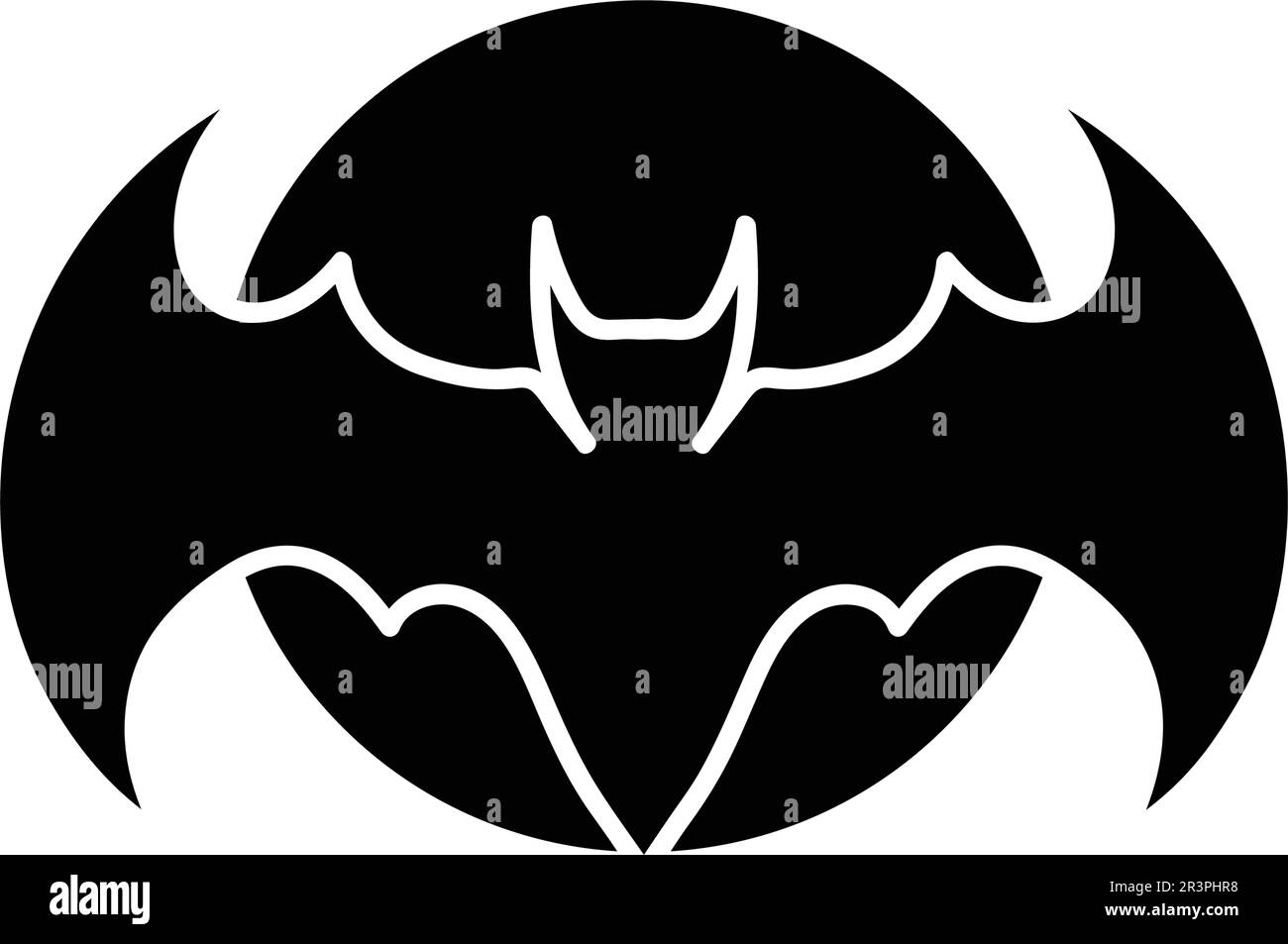 Das Symbol für fliegende Concept Elements mit offenen Flügeln anstupsen Stock Vektor