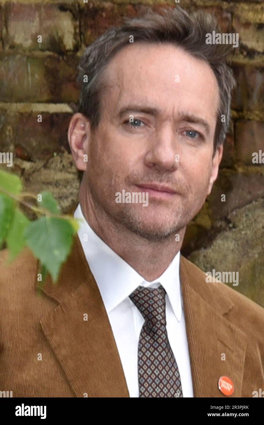 22. Mai 2023 London UK. Matthew Macfadyen, 2023 RHS Chelsea Flower, London. Sue Andrews/Alamy. Stockfoto