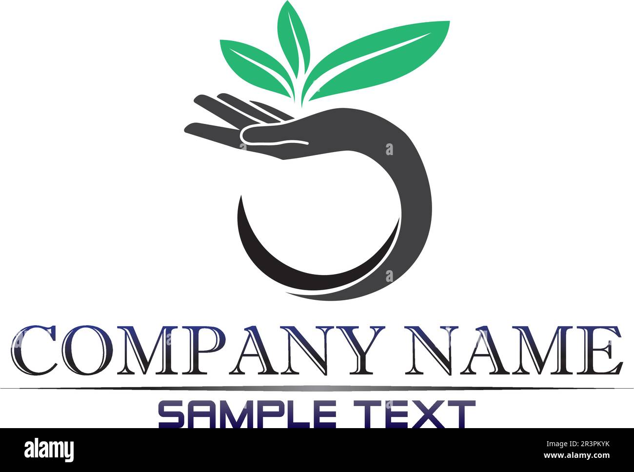 Baum Blatt Vektor Logo Design umweltfreundlich Konzept Stock Vektor