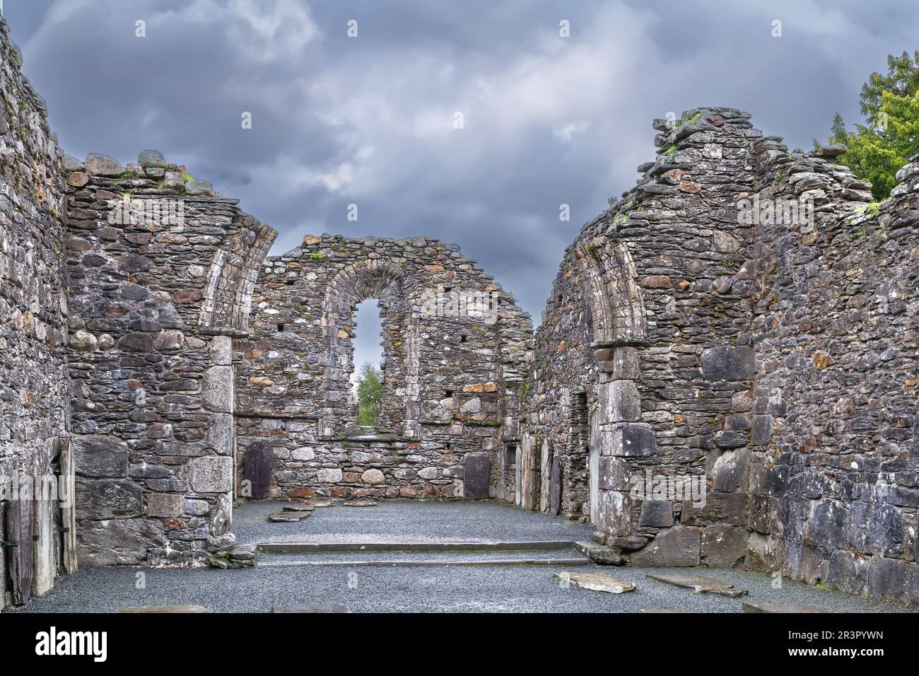 Glendalough Cathedral, Irland Stockfoto