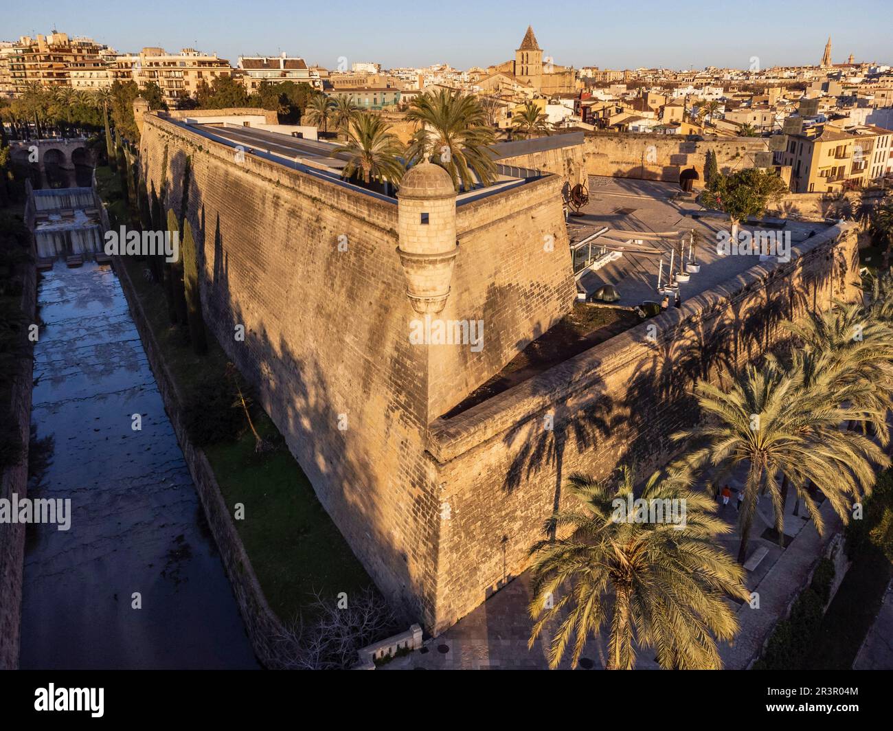 Es Baluard Museu d Art Contemporani, - Renaissance Bastion von Sant Pere,16. Jahrhundert -,palma, Mallorca, Balearen, Spanien. Stockfoto