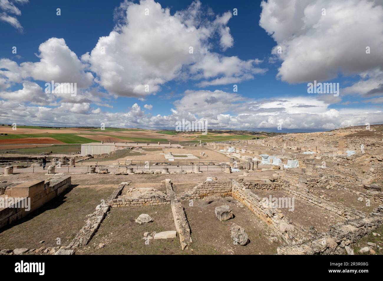 Parque arqueológico de Segóbriga, Saelices, Cuenca, Castilla-La Mancha, Spanien. Stockfoto