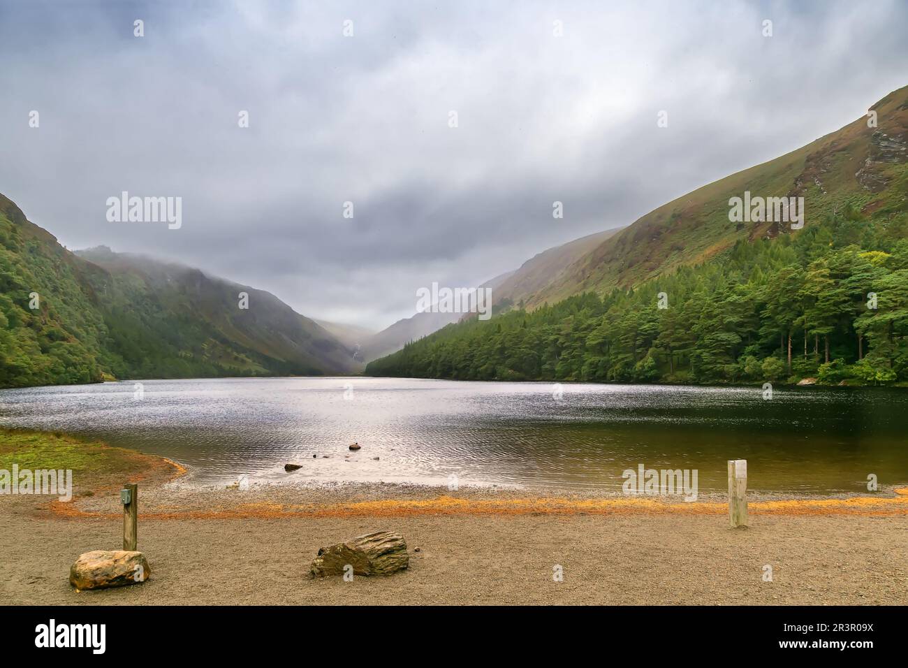 Glendalough Upper Lake, Irland Stockfoto