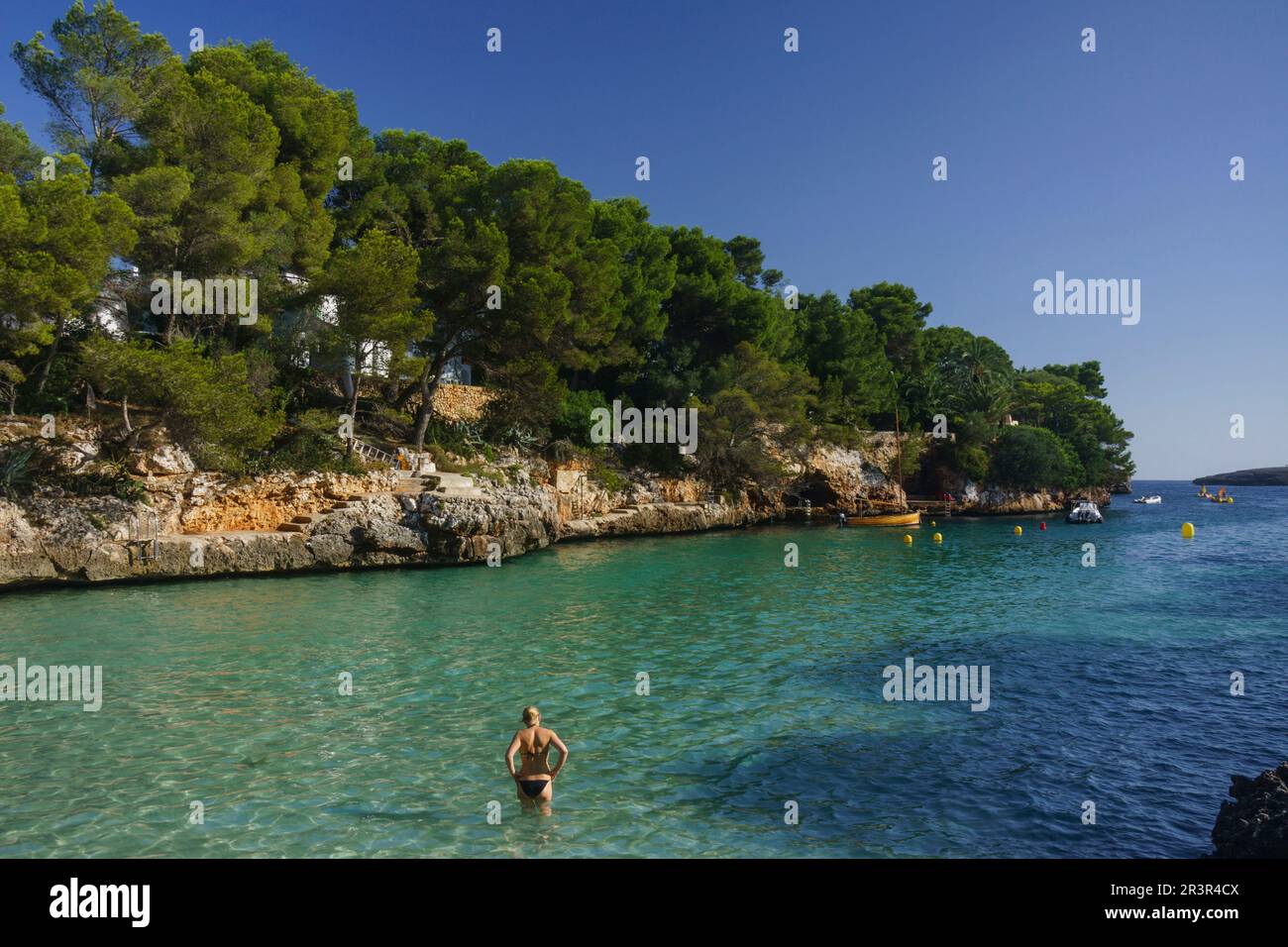 Cala Serena, Cala Dor, municipio de Santanyi, islas baleares, Spanien. Stockfoto