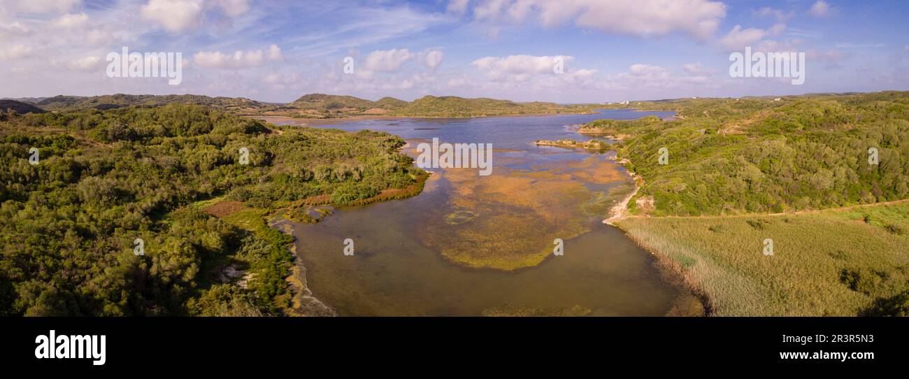 Parque Natural de s'Albufera des Grau, Menorca, Balearen, Spanien. Stockfoto