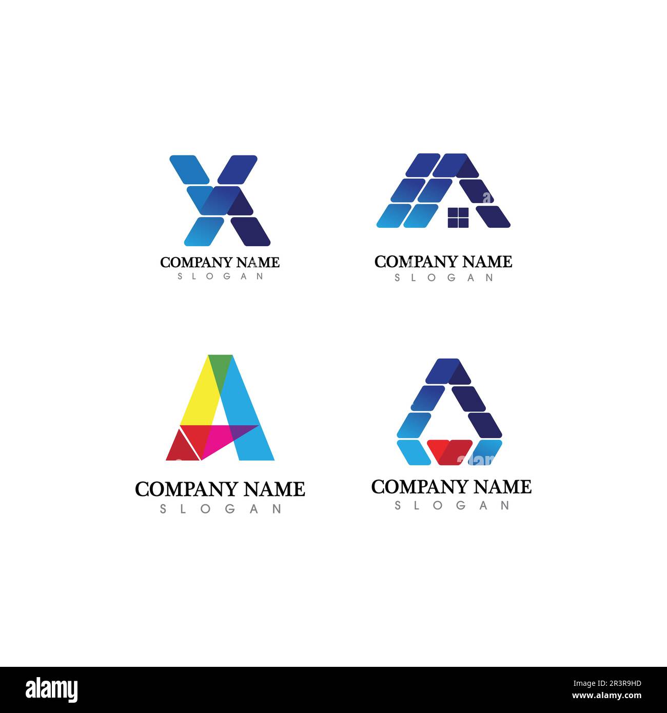 Einen Brief Logo Vorlage Vektor icon Abbildung design Stock Vektor