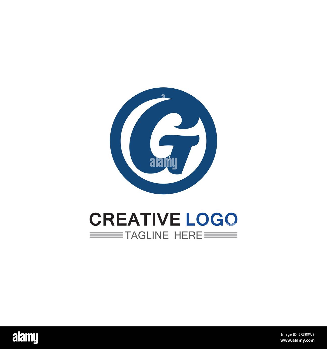 G Schreiben vector illustration symbol Logo Template Design Stock Vektor