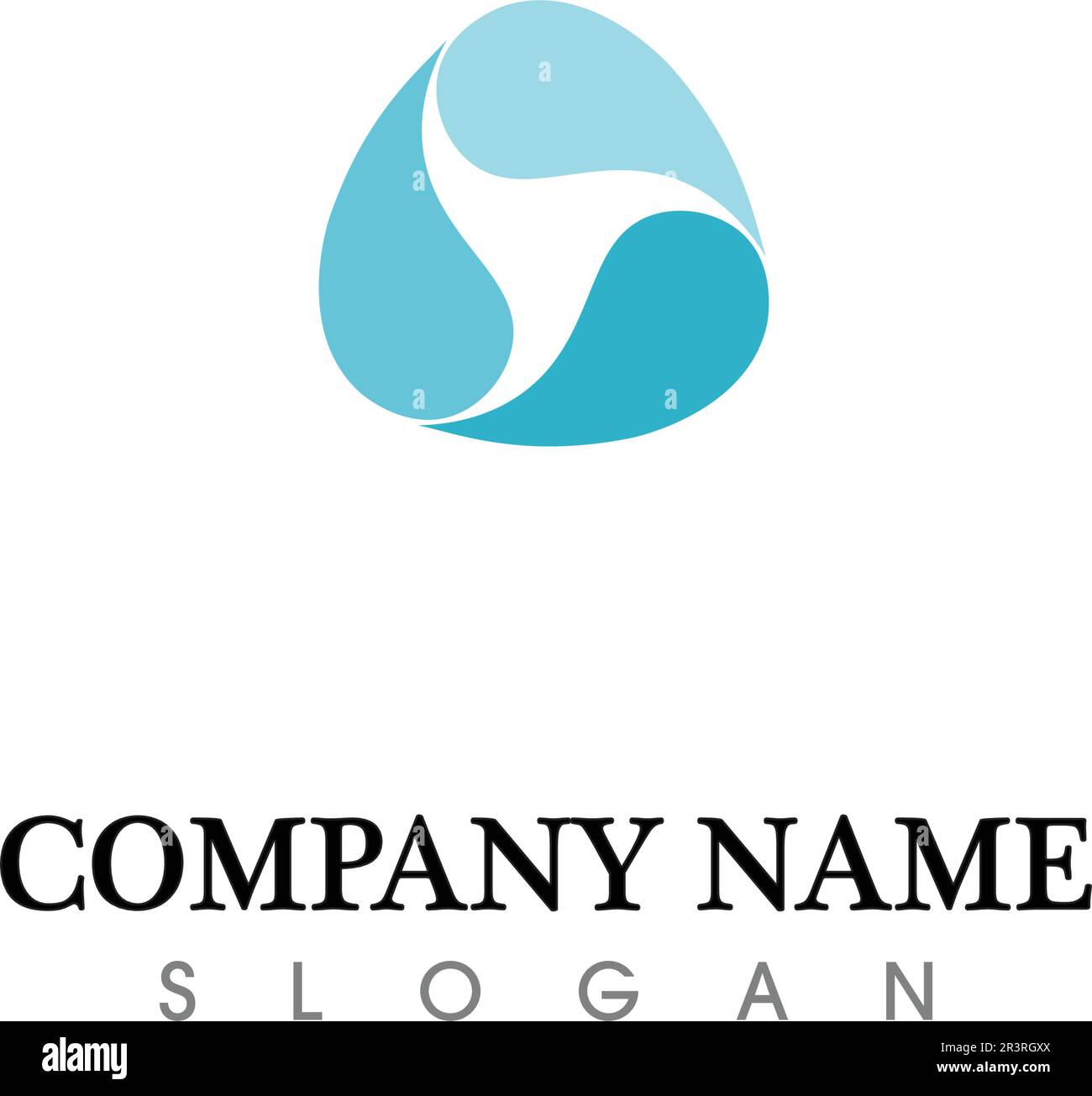 Wassertropfen Logo Template Vector Illustration Design Stock Vektor