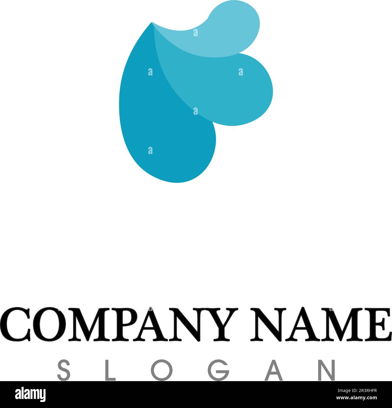 Wassertropfen Logo Template Vector Illustration Design Stock Vektor