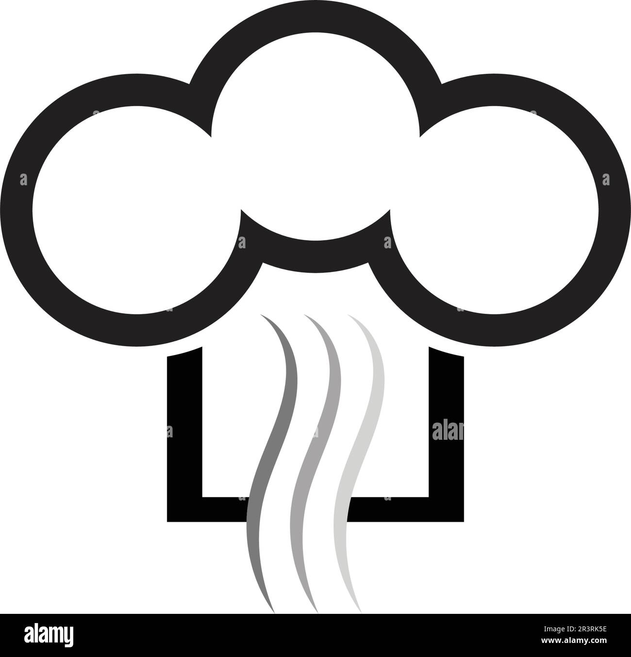 Chefkoch Logo klassischer Koch Catering Vektordesign Stock Vektor