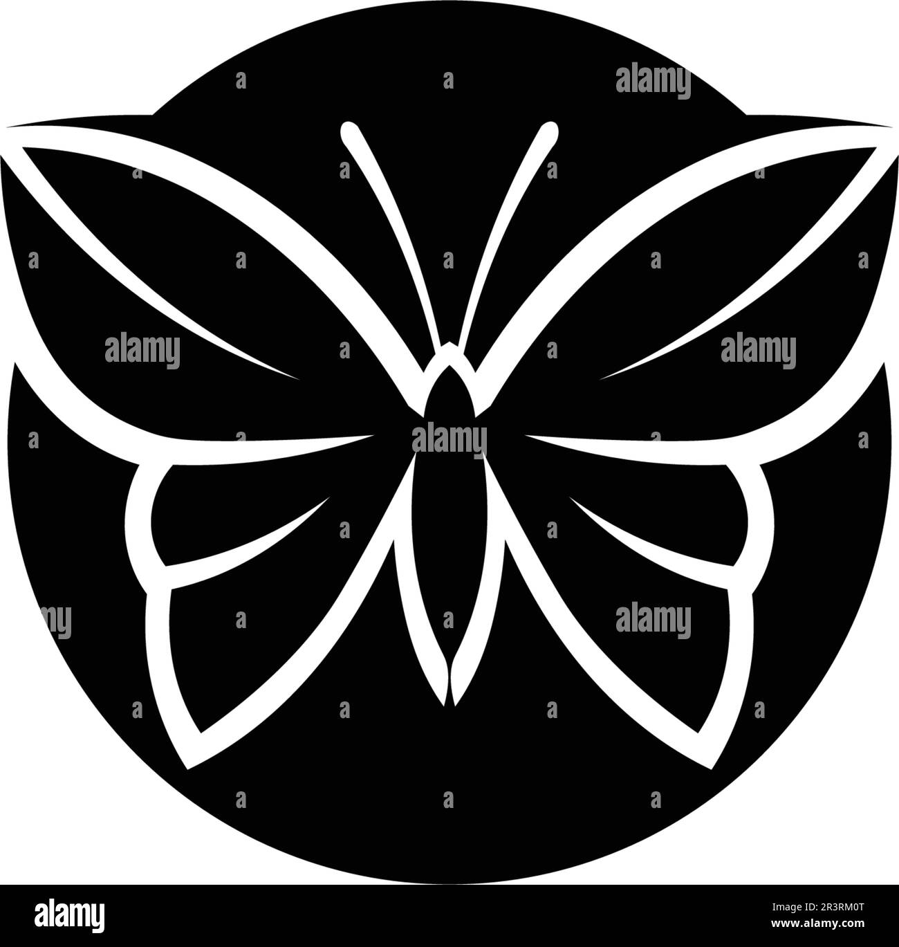 Vektor - Schmetterlingskonzept Einfache, farbenfrohe Ikone. Logo. Vektordarstellung Stock Vektor