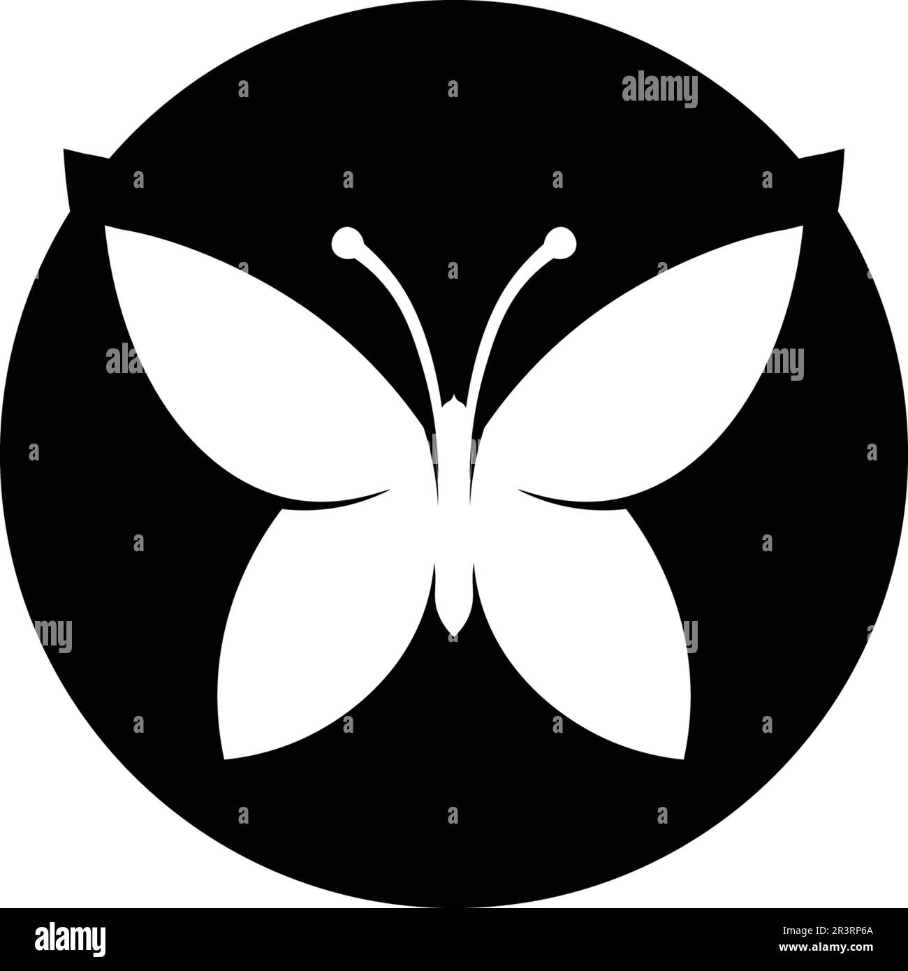 Vektor - Schmetterlingskonzept Einfache, farbenfrohe Ikone. Logo. Vektordarstellung Stock Vektor