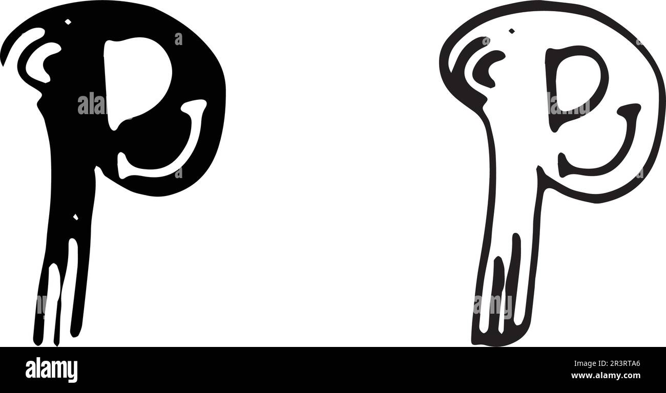 Business corporate Buchstabe P Logo Design Vector Stock Vektor