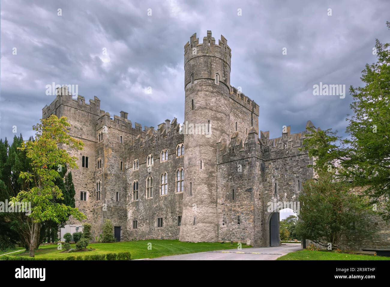 Kilkea Castle, Irland Stockfoto
