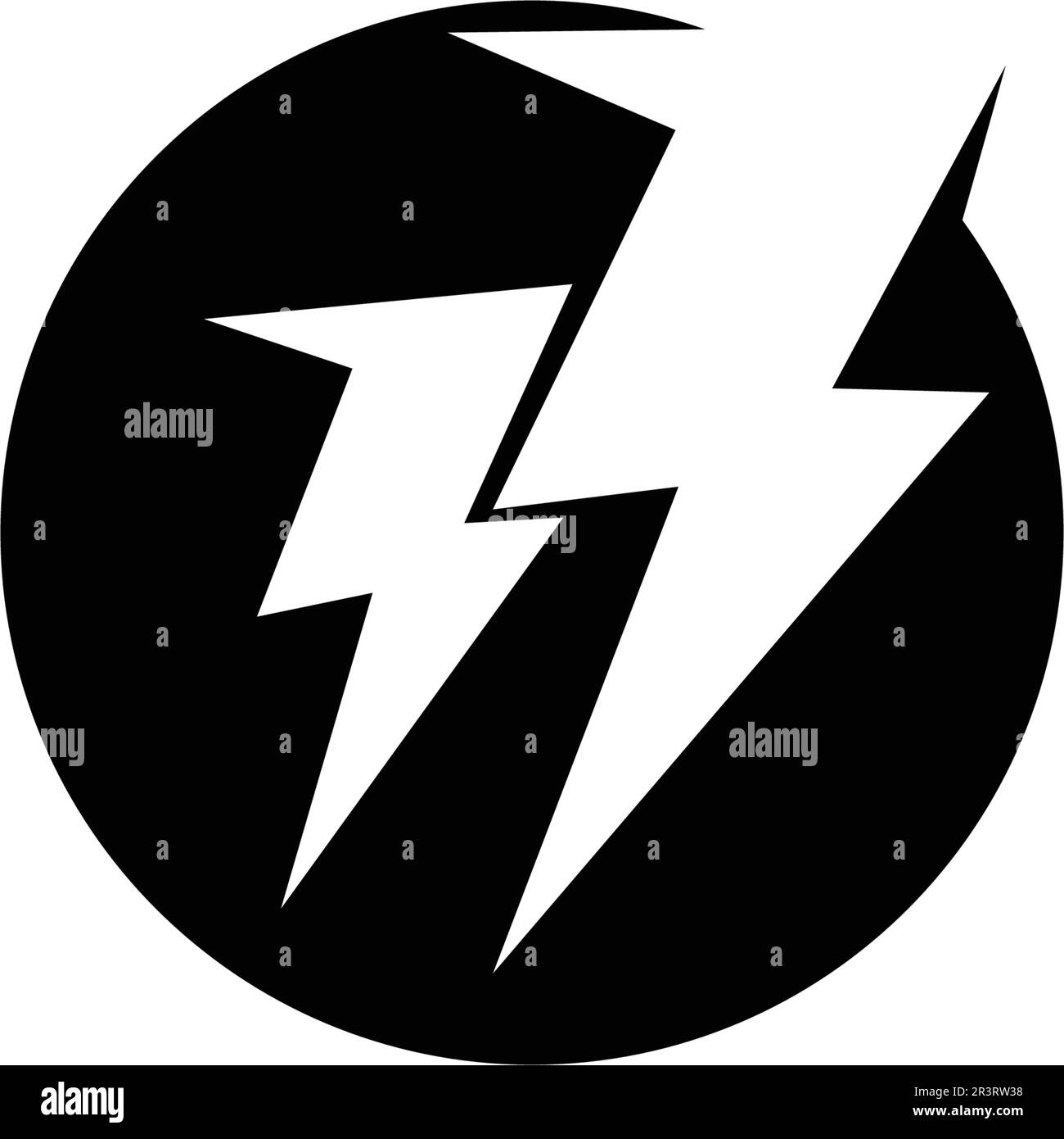 Logo und Symbole des Electric Vector Lightning Icon Stock Vektor
