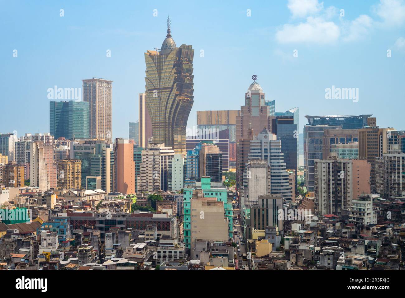 Stadtbild von Macao, auch bekannt als Macau, einer Sonderverwaltungsregion chinas Stockfoto